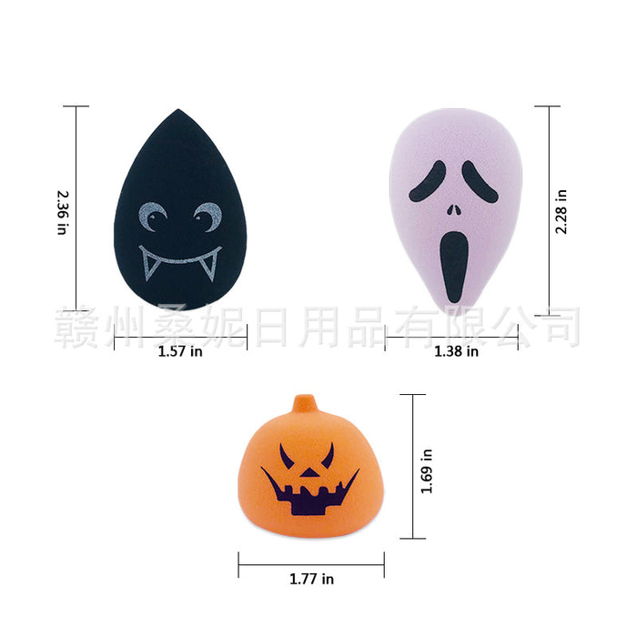 Wholesale Beauty Egg Hydrophilic Polyurethane Pumpkin Ghost Face MOQ≥3 JDC-CP-SangN001