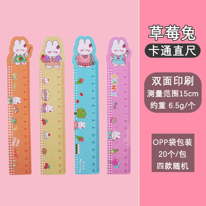 Wholesale Plastic Cartoon Ruler 15CM JDC-RL-Liuj001