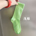 Jewelry WholesaleWholesale thin cotton green mid tube socks JDC-SK-QiuEr003 Sock 秋尔 %variant_option1% %variant_option2% %variant_option3%  Factory Price JoyasDeChina Joyas De China