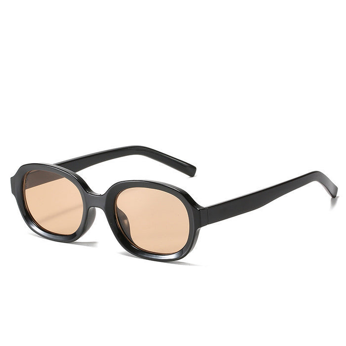 Jewelry WholesaleWholesale milk brown vintage small frame sunshades JDC-SG-JinF046 Sunglasses 季丰 %variant_option1% %variant_option2% %variant_option3%  Factory Price JoyasDeChina Joyas De China