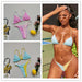 Jewelry WholesaleWholesale bikini sexy stitching small fresh triangle JDC-SW-Junt007 Swimwear 骏彤 %variant_option1% %variant_option2% %variant_option3%  Factory Price JoyasDeChina Joyas De China