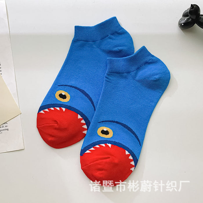 Wholesale spring and summer socks female cartoon cute short tube student socks MOQ≥3 JDC-SK-BinW003