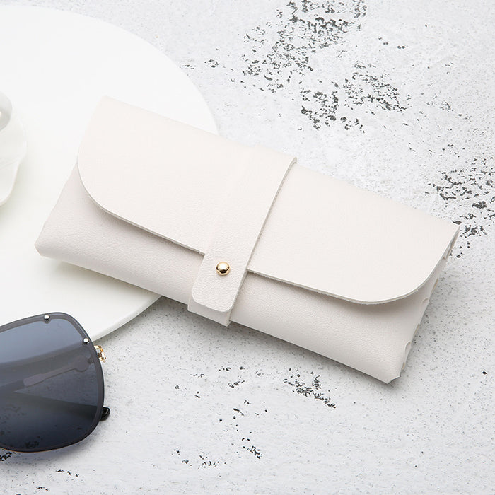 Jewelry WholesaleWholesale white leather glasses case JDC-SG-JinF028 Sunglasses 季丰 %variant_option1% %variant_option2% %variant_option3%  Factory Price JoyasDeChina Joyas De China