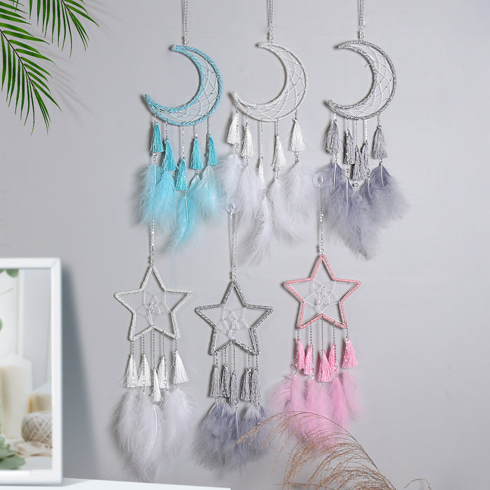 Wholesale Fluff Home Dreamcatcher Wall Decoration Room Wall Decoration MOQ≥2 JDC-DC-MengS033