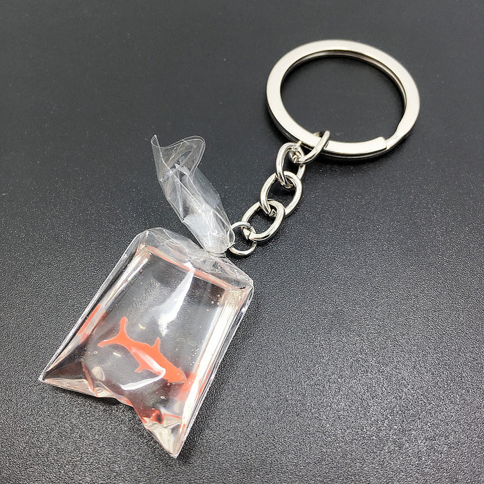 Wholesale Tropical Fish Transparent Resin Keychain MOQ≥2 JDC-KC-GSCT002