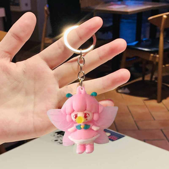 Wholesale Universal Cartoon Doll Cute Doll Bubble Epoxy Couple Keychain JDC-KC-PLei007