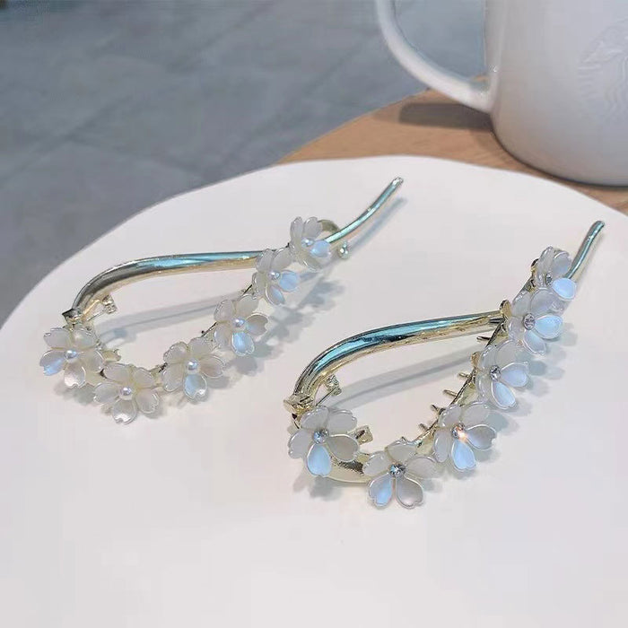 Wholesale Hair Clips Pearl Flower Alloy JDC-HC-KeZi006