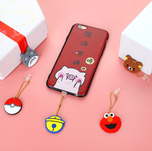 Wholesale Mobile Phone Dust Plug PVC Cute Cartoon Pendant MOQ≥3 (M) JDC-PC-ZhongJ002