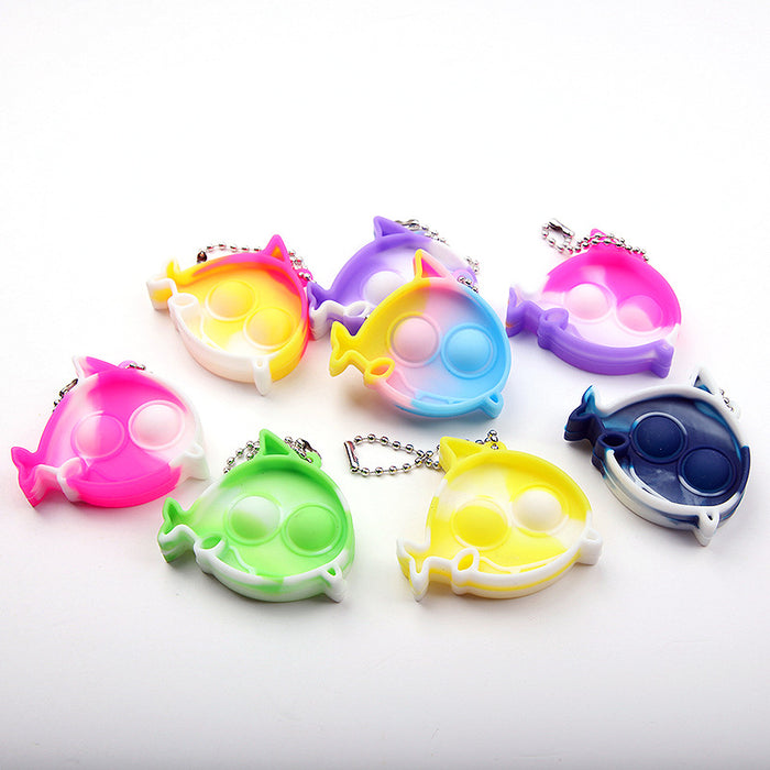 Wholesale Marine Creature Press Toy Finger Keychain Creative Toy MOQ≥2 JDC-FT-Zhid003