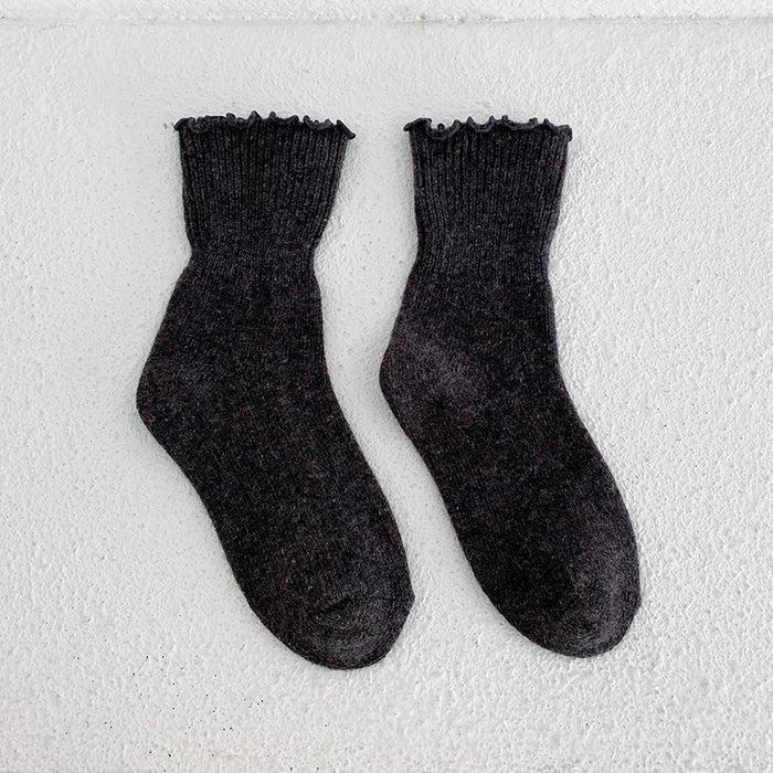 Wholesale Socks Wool Medium Tube Knit Thickening JDC-SK-MD004