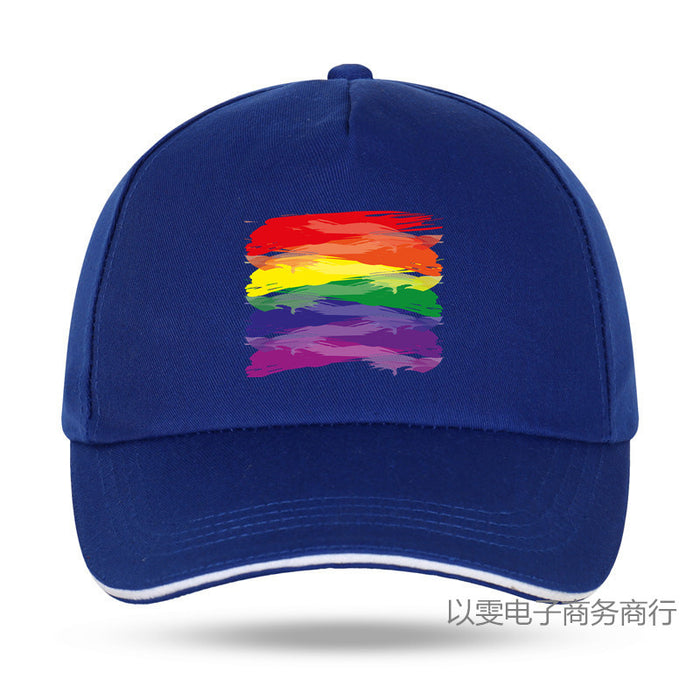 Wholesale Lgbt Rainbow Baseball Cap Gay Sports Hat JDC-FH-YWen001