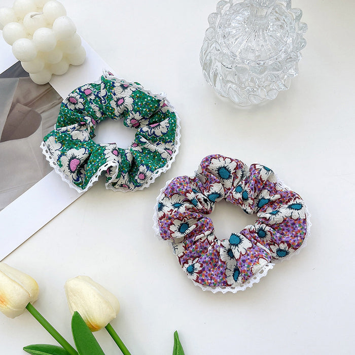 Wholesale broken flower girl sweet hair ring simple and fresh fairy MOQ≥2 JDC-HS-YYang005