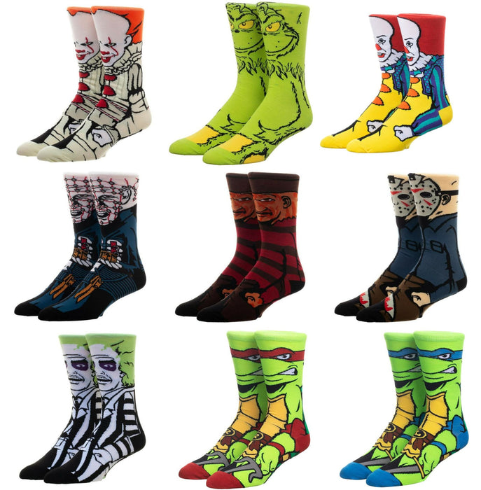 Wholesale Sock Polyester High Top Trend Christmas Cartoon (M) MOQ≥2 JDC-SK-MuQing001