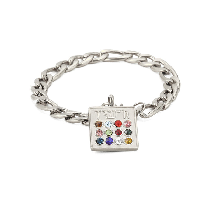 Wholesale Bracelet Stainless Steel Twelve Birthstones JDC-BT-QiJu006