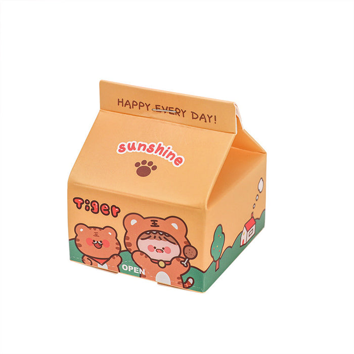 Wholesale Note Milk Carton Cartoon Note Pad MOQ≥2 JDC-ST-dichen006