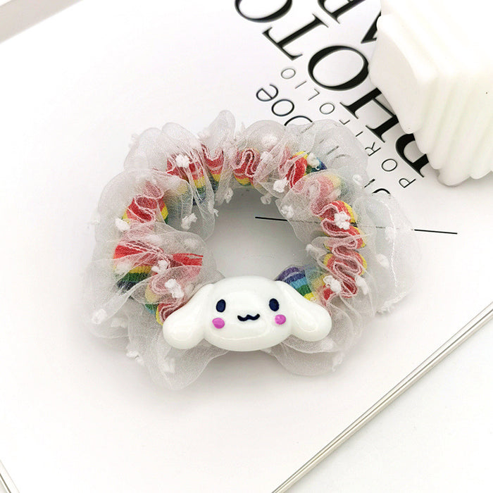 Wholesale cute card hair accessories large intestine ring head rope MOQ≥2 JDC-HS-SXD008