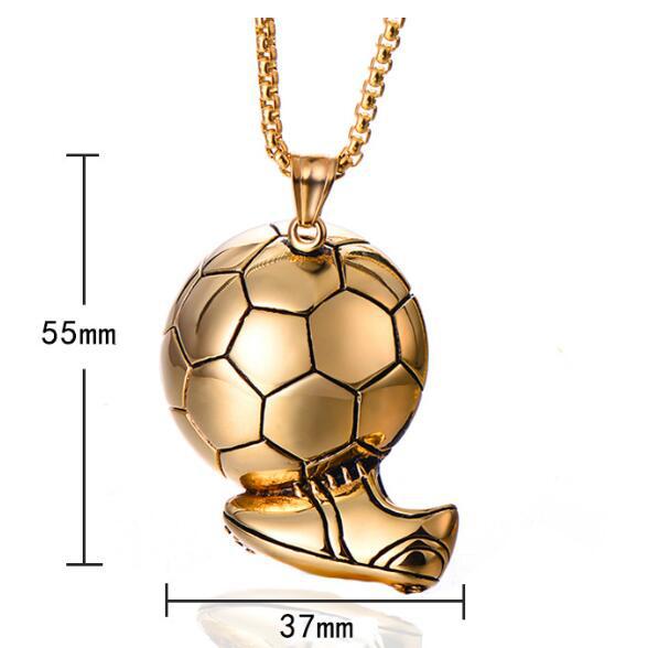 Wholesale Necklaces Alloy Stainless Steel Matching Chain Football 2022 Qatar World Cup JDC-NE-NingL001