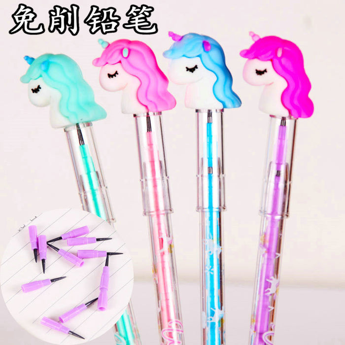 Wholesale Pencil Plastic Unicorn MOQ≥2 JDC-PC-CXL002