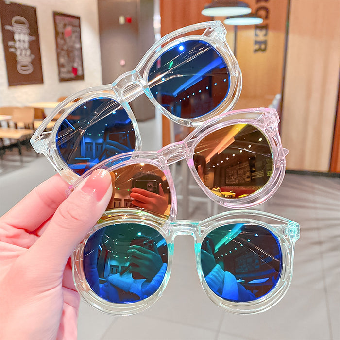 Jewelry WholesaleWholesale children's round frame skeleton sunglasses JDC-SG-HengX004 Sunglasses 恒曦 %variant_option1% %variant_option2% %variant_option3%  Factory Price JoyasDeChina Joyas De China