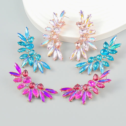 Jewelry WholesaleWholesale Wing Shape Boho Color Rhinestone Alloy Earrings JDC-ES-JL936 Earrings 氿乐 %variant_option1% %variant_option2% %variant_option3%  Factory Price JoyasDeChina Joyas De China