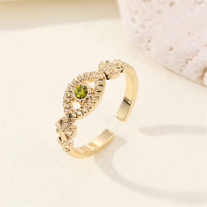 Jewelry WholesaleWholesale Rhinestone Alloy Devil's Eye Adjustable Ring MOQ≥3 JDC-RS-Juej005 Rings 觉际 %variant_option1% %variant_option2% %variant_option3%  Factory Price JoyasDeChina Joyas De China