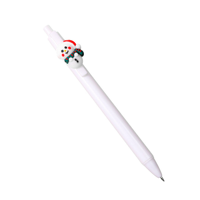 Wholesale Ballpoint Pen Plastic Christmas Press MOQ≥2 JDC-BP-dichen004