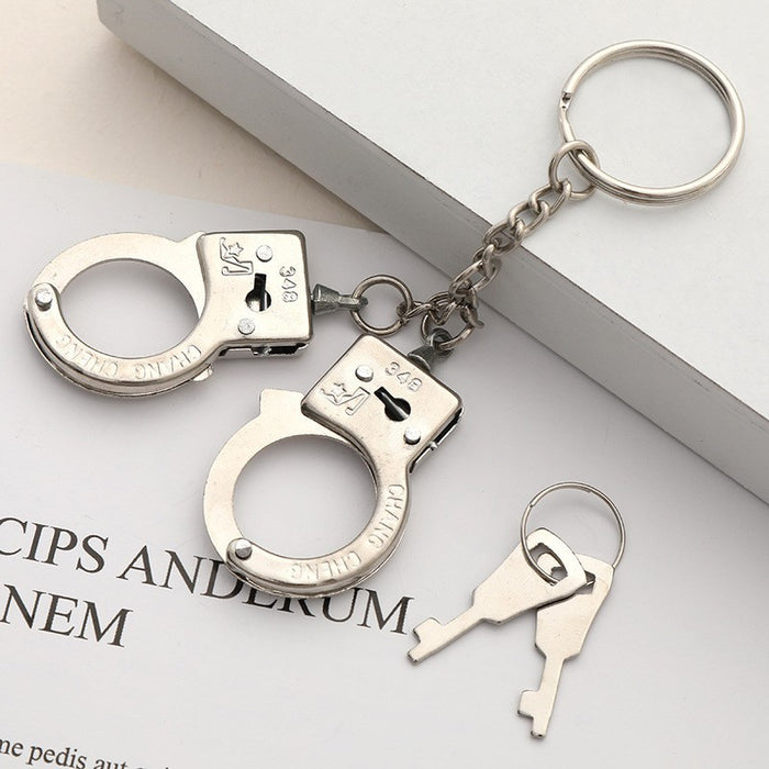 Jewelry WholesaleWholesale imitation metal handcuffs keychain JDC-KC-XXing006 Keychains 严品 %variant_option1% %variant_option2% %variant_option3%  Factory Price JoyasDeChina Joyas De China