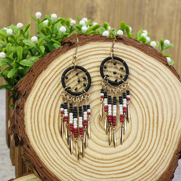 Wholesale Earrings Alloy Boho Electroplating Beads MOQ≥2 JDC-ES-momo002