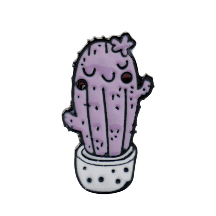 Jewelry WholesaleWholesale Cartoon Cactus Succulent Electroplating Alloy Brooch JDC-BC-AWen001 Brooches 艾文 %variant_option1% %variant_option2% %variant_option3%  Factory Price JoyasDeChina Joyas De China