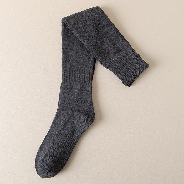 Wholesale Socks Polyester Thickened Warm Straight Over The Knee Long Socks JDC-SK-LiSheng002