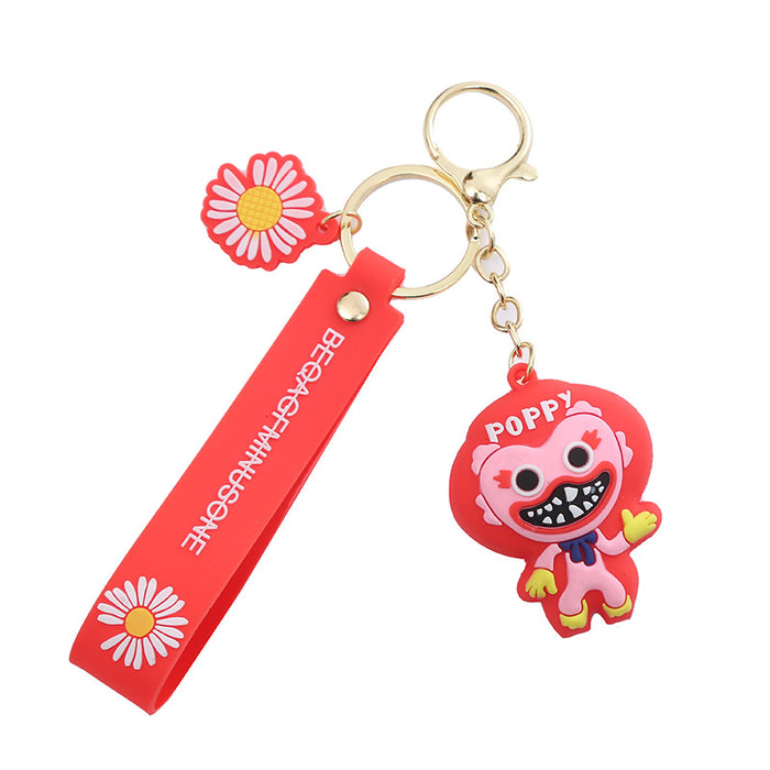 Wholesale pendant cartoon creative keychain small jewelry leather rope pendant MOQ≥2  JDC-KC-WuoS004