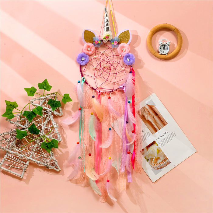 Jewelry WholesaleWholesale Feather Lace Rope Beads Dreamcatcher JDC-DC-JYun002 Dreamcatcher 杰韵 %variant_option1% %variant_option2% %variant_option3%  Factory Price JoyasDeChina Joyas De China