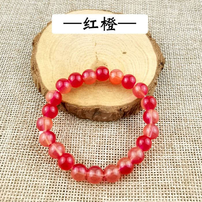 Wholesale Imitation Agate Glass Bracelet MOQ≥2 JDC-BT-RunQ001