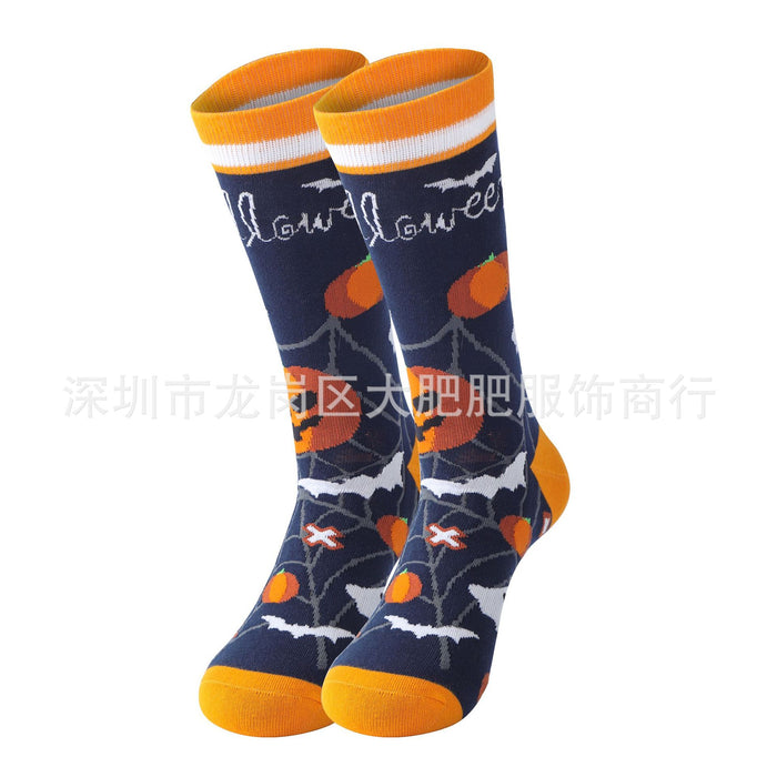 Wholesale Socks Halloween Cotton Pumpkin JDC-SK-DFF005