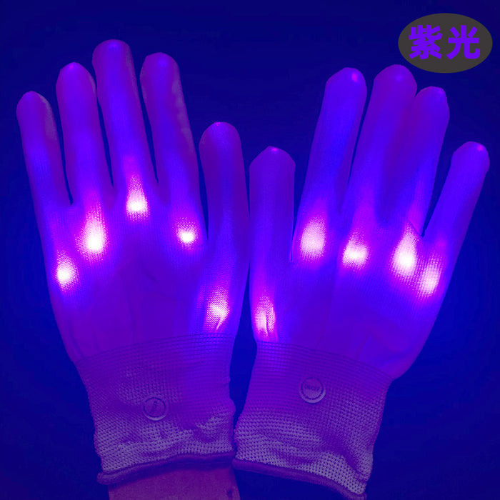 Wholesale Toy Halloween Glowing Gloves Led Glitter MOQ≥2 JDC-FT-Huand001