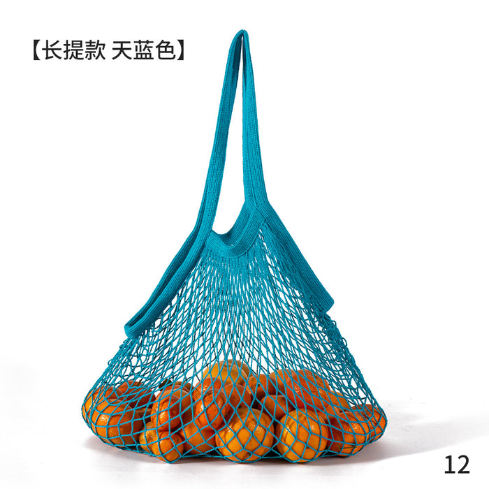 Wholesale Decoration Tote Bag Cotton Supermarket Vegetable and Fruit Net Pocket MOQ≥2 JDC-HB-ShenT001