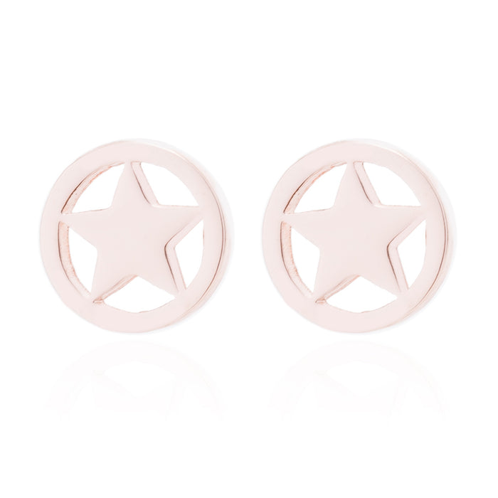 Wholesale Stainless Steel Pentagram Earrings JDC-ES-SS025