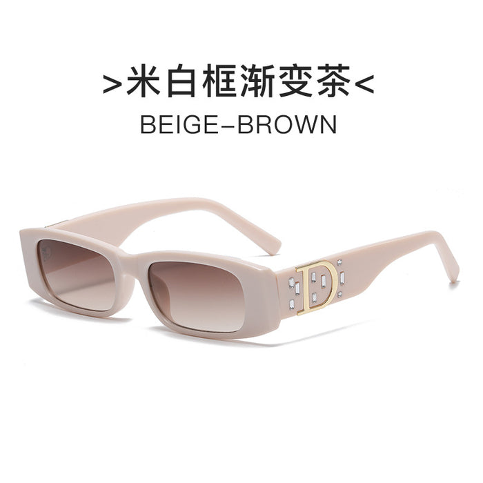 Wholesale Sunglasses PC Diamond Retro Small Frame Rice Nail Legs JDC-SG-YuX011