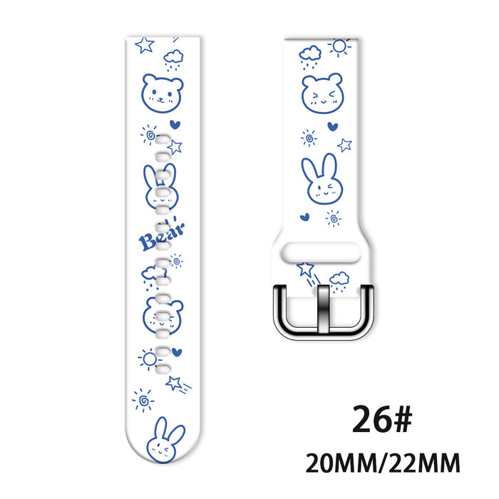 Wholesale Printed Tpu Watch Strap Wrist Strap JDC-WD-NuoQi051