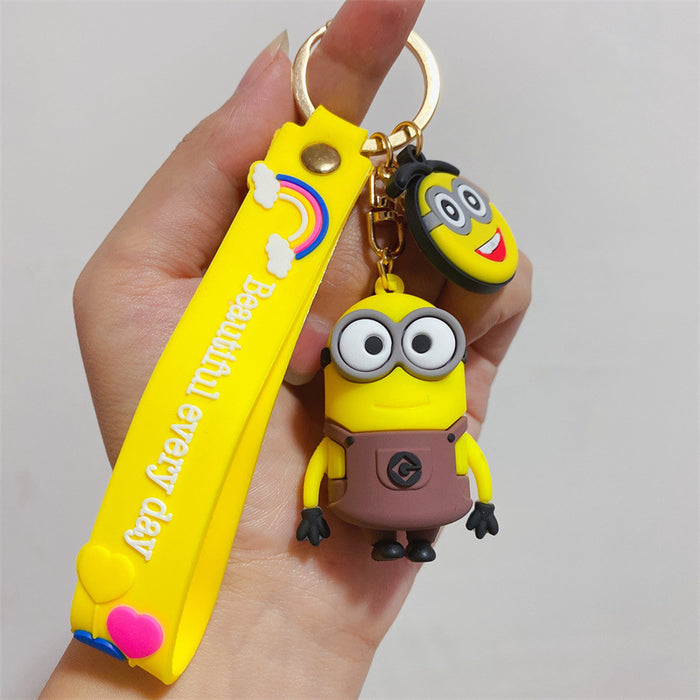 Jewelry WholesaleWholesale Cartoon PVC Soft Rubber Cute Keychain (M) JDC-KC-KLan001 Keychains 科蓝 %variant_option1% %variant_option2% %variant_option3%  Factory Price JoyasDeChina Joyas De China