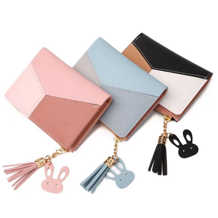 Jewelry WholesaleWholesale Short Ladies Zipper Wallet JDC-WT-BaoD007 Wallet 包东 %variant_option1% %variant_option2% %variant_option3%  Factory Price JoyasDeChina Joyas De China