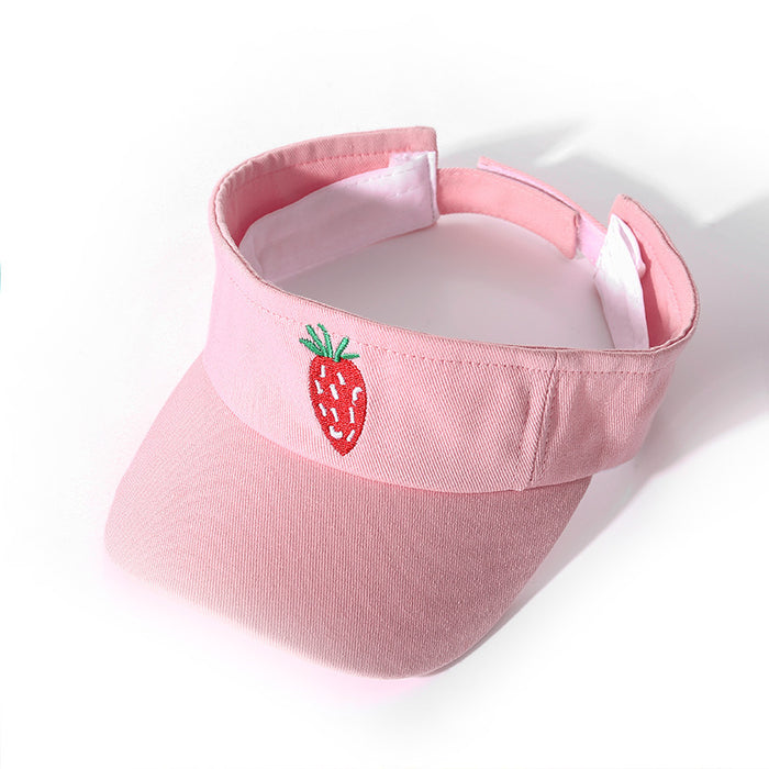 Wholesale Children's Empty Top Cap Cotton Sun Hat MOQ≥2 JDC-SH-ZYuan004