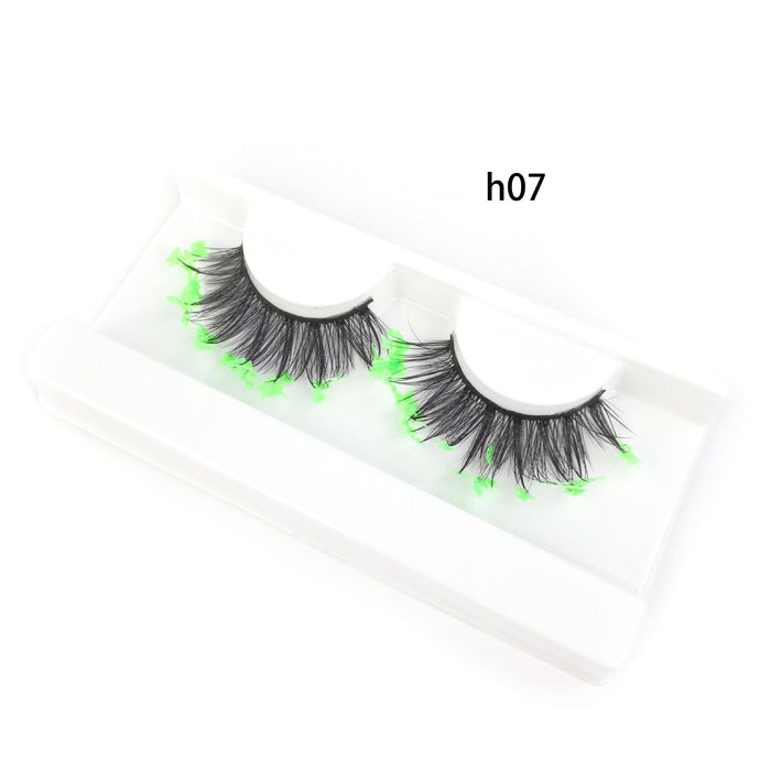 Wholesale Pair of Color 3D False Eyelashes Butterfly Sequins MOQ≥5 JDC-EY-XLin002