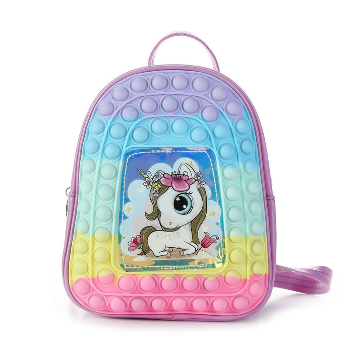 Wholesale Children Bag Silicone Last Mouse Lost Unicorn MOQ≥3 JDC-BP-Chenzi002