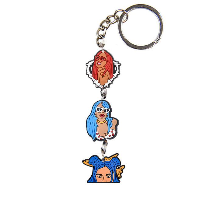 Wholesale Keychains PVC Cute Cartoon Anime(M) MOQ≥10 JDC-KC-BZYH005