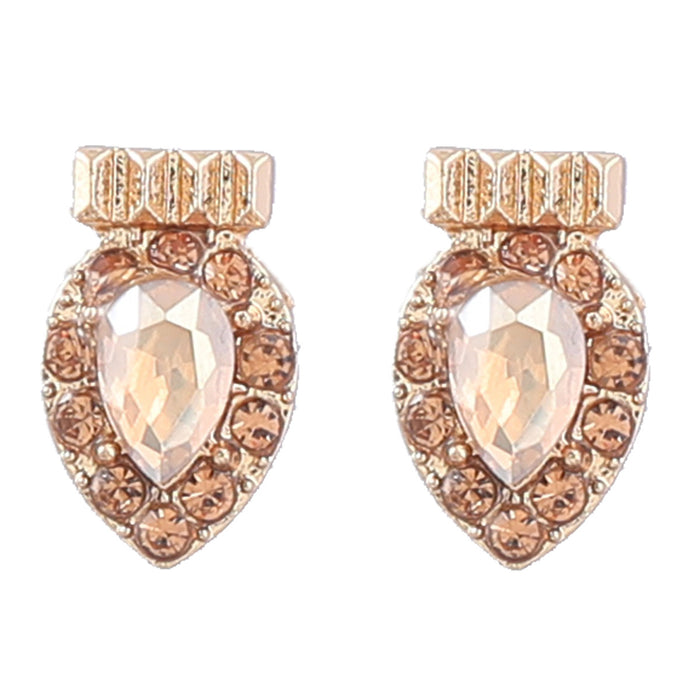 Wholesale Earrings Alloy Diamonds Drop Shape JDC-ES-JL1051