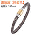 Jewelry WholesaleWholesale Men's Leather Braided Stainless Steel Bracelet JDC-BT-RShen014 Bracelet 日盛 %variant_option1% %variant_option2% %variant_option3%  Factory Price JoyasDeChina Joyas De China