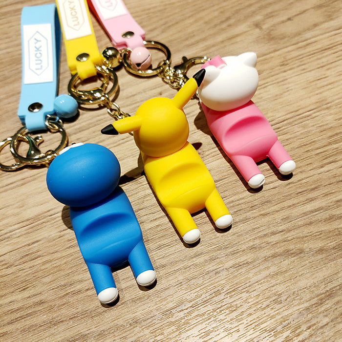 Wholesale Multifunctional Mobile Phone Holder Keychain Pendant Car Ornament JDC-KC-JianH003