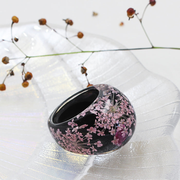 Wholesale Acrylic Resin Dried Flower Rings JDC-RS-XTS001