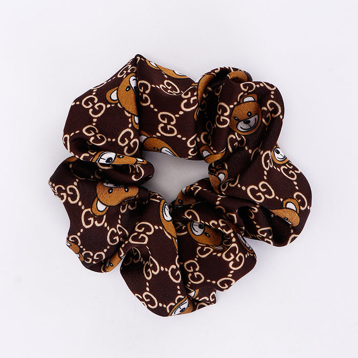 Wholesale Cute Bear Cloth Hair Scrunchies (F) MOQ≥2 JDC-HS-Hefeng006